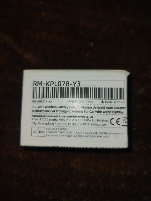 Продам CarPlay адаптер RM-KPL078-Y3