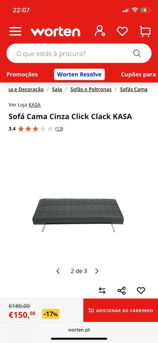 Sofá click clack