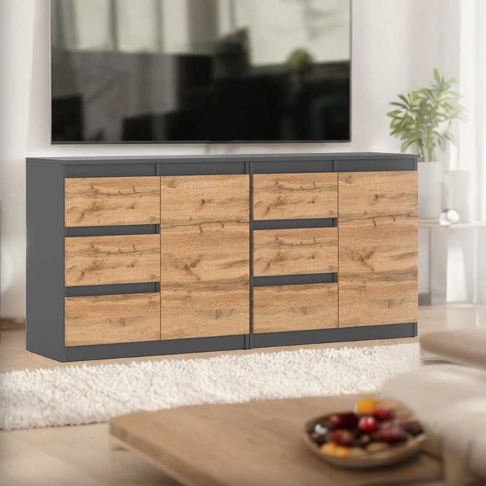 Komoda Agna Mini 160cm Nowoczesna Szafka Do Salonu Sypialni 4 Szuflady