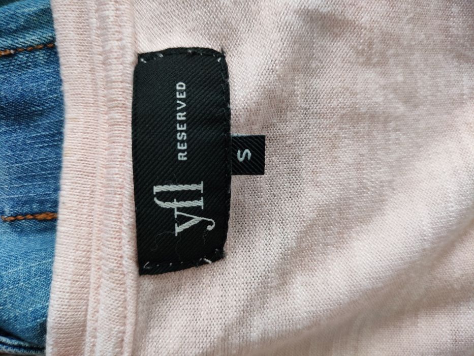 Różowa bluzka z koronką Reserved S pudrowy róż