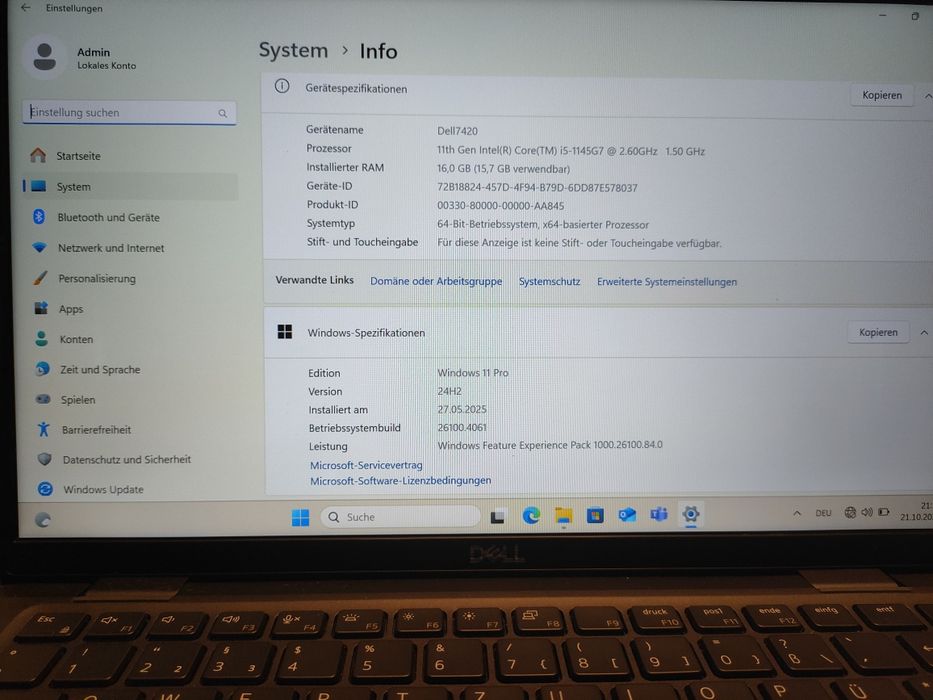 Dell Latitude 7420 14" FullHD IPS, Core i5-1145G7 16Gb