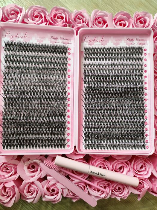 Пучкові вії аніме набір для нарощування вдома  ремувер 30D 40D 80D