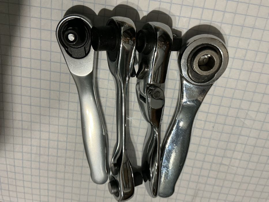 Набор 4шт мікро трещоток 1/4 міні трещотка міцна зручна cr-va нержавій