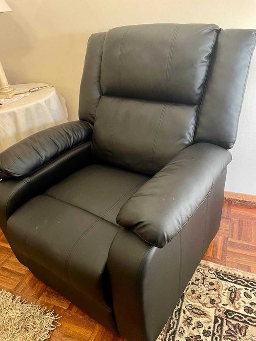 Poltrona em pele como Nova