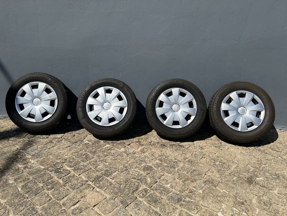 Jantes Seat 14” – Furação 5x100 com Pneus