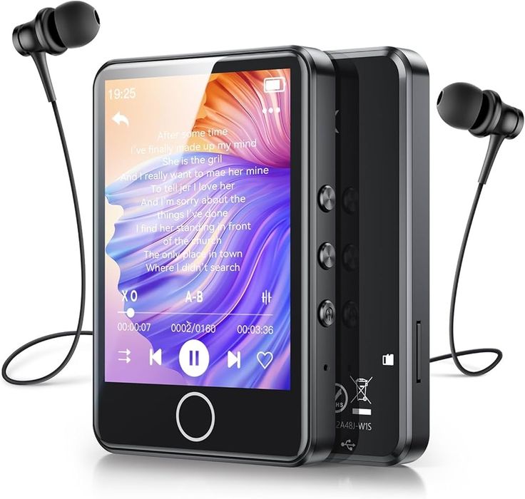 MP3-плеєр 64 ГБ з Bluetooth 5.3, портативний MP3-плеєр AGPTEK M1PL