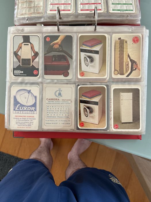 Calendarios de bolso anos 80