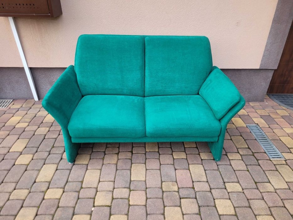 Sofa Z Funkcją Relax Zielona Możliwy Transport