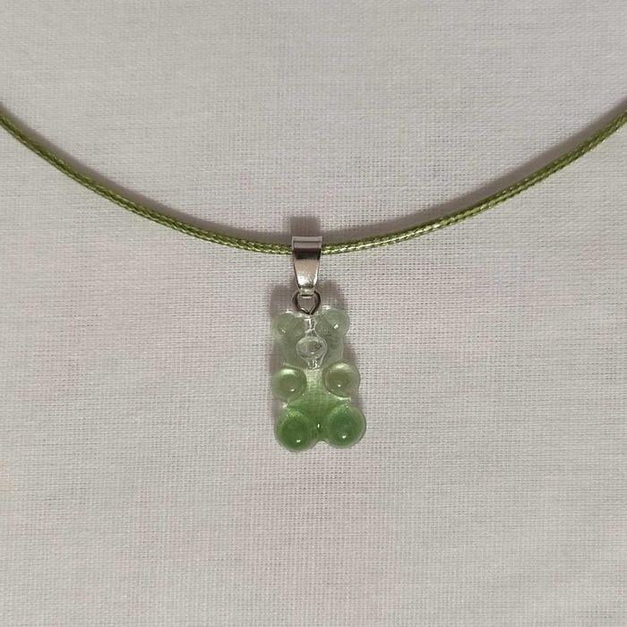 N177 Naszyjnik Miś jak Żelki Handmade