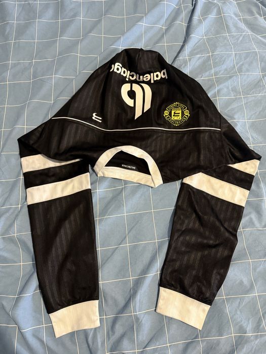 balenciaga hooded soccer scarf