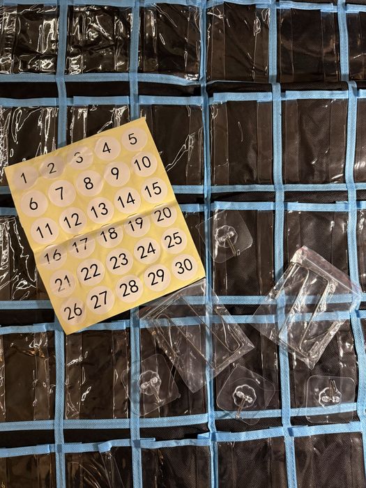 Wiszący organizer ścienny z kieszeniami – zestaw