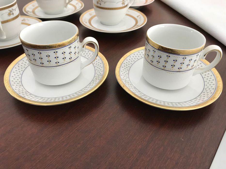 Serviço de Copos Atlantis 62 Peças/Chávenas Café/Conjunto Pote e Caixa