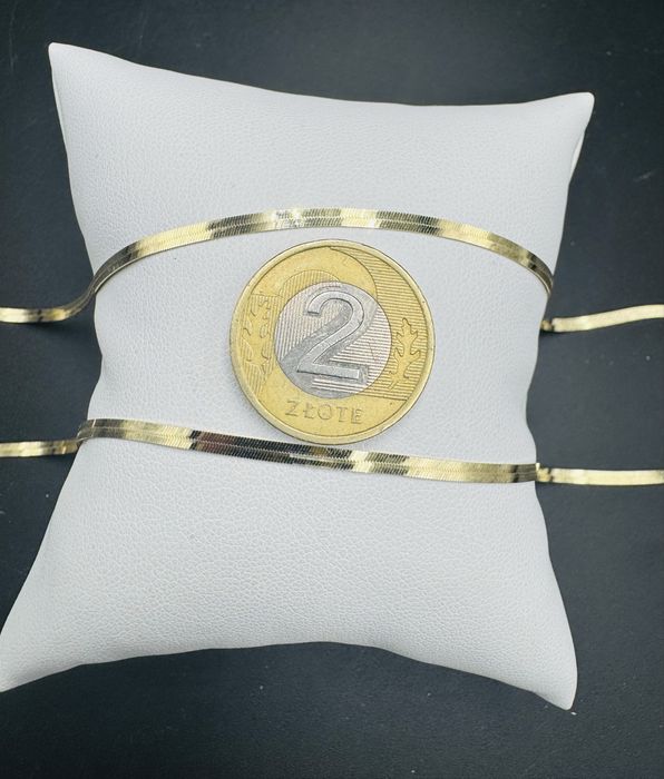Nowy zloty naszyjnik/tasma proba 585 waga 3,76g