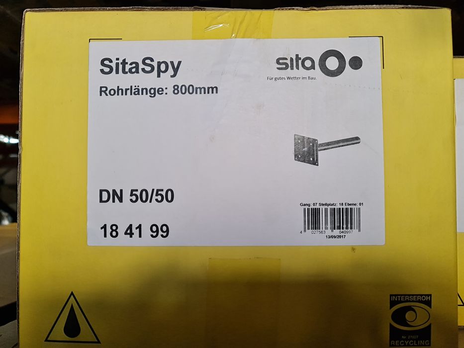 Wpust dachowy attykowy SITA Spy DN 50/50 dł. 800 mm NOWY