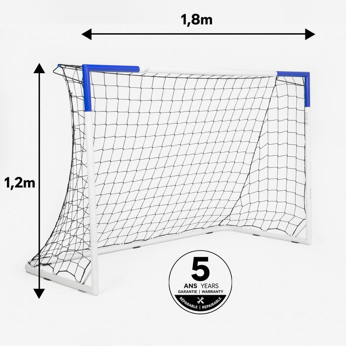 Baliza de Futebol Classic M (180x120 cm) Branco - Garantia 5 Anos
