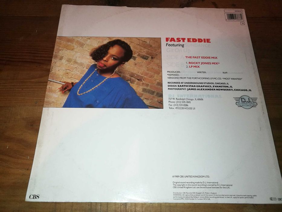 Fast Eddie Featuring Sundance (DANCE) - Git On Up MAXI