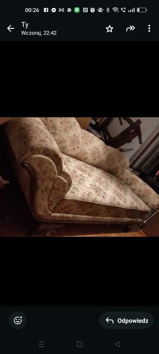 Szezlong retro plus dwa fotele. Stan dobry.