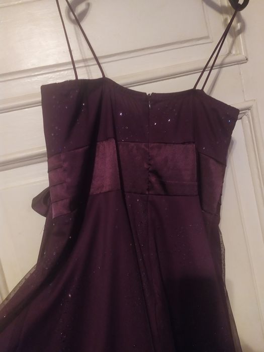 Sukienka śliwkowa piękna ,wesele, rozm40-42