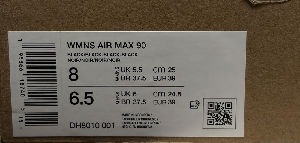 Кросівки Nike Air Max 90 «Triple Black» (DH8010-001)