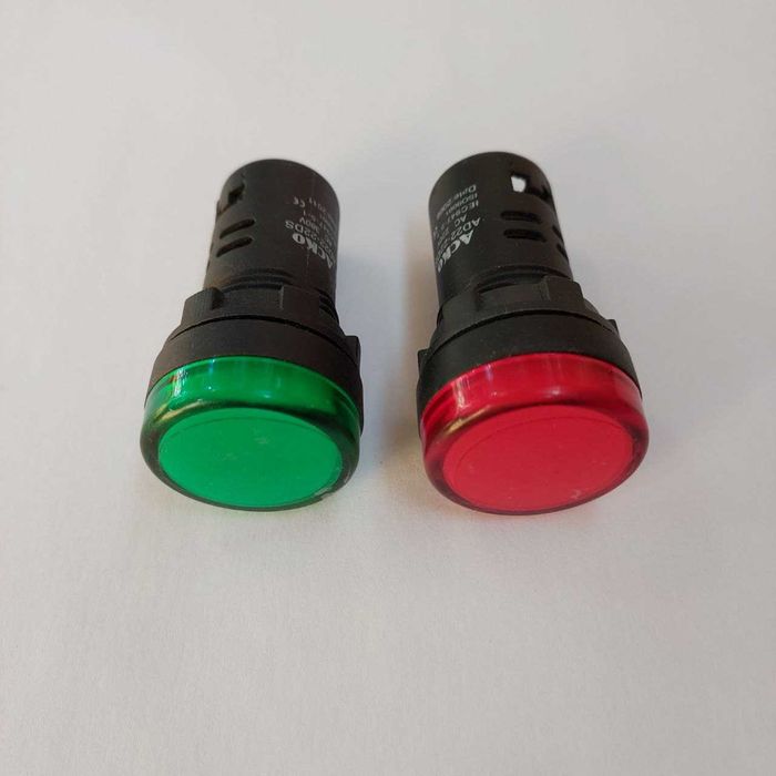 Светосигнальная арматура AD22-22DS зеленая/красная 220V АС АскоУкрем