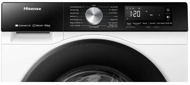 Máquina lava e seca Hisense 8kg/5kg