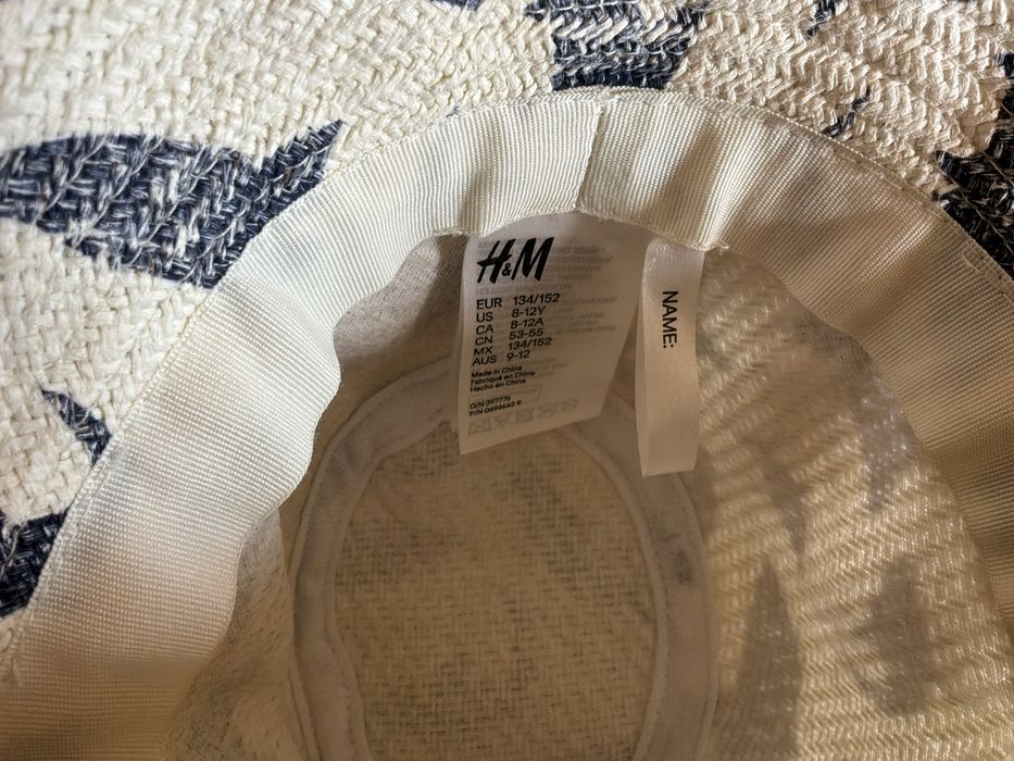 Шляпа панама летняя H&M, р.8-12 лет/53 см