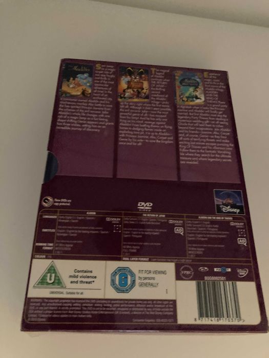 Pack 3 dvd Aladino (em Inglês)
