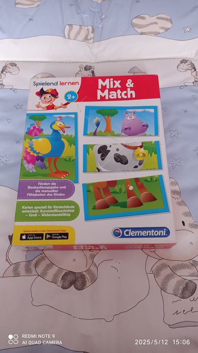 Gra edukacyjna mix & match
firmy Clementoni