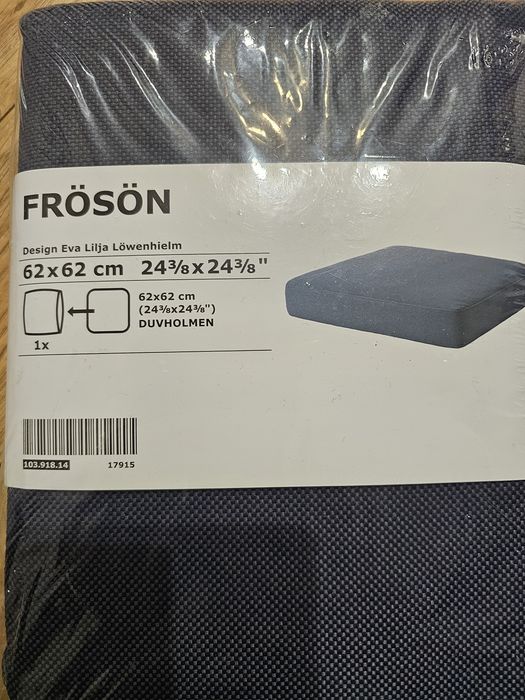 Ikea Froson pokrycie poduszki siedziska granatowy