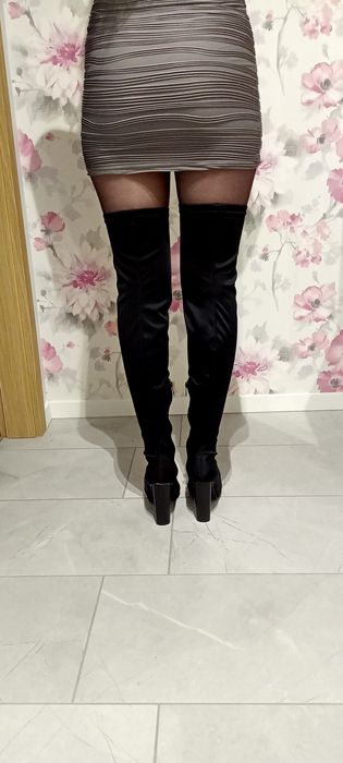 Wysokie kozaki za kolano 39 11cm