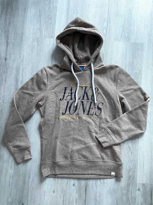 Nowa bluza ocieplana Jack & Jones brązowa