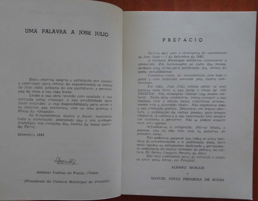 Os Tristes de José Júlio Nogueira da Mota Barbosa