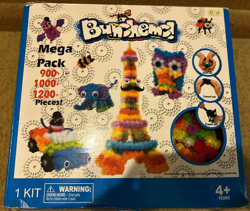 Конструктор-липучка Банчемс (Bunchems) 900 деталей