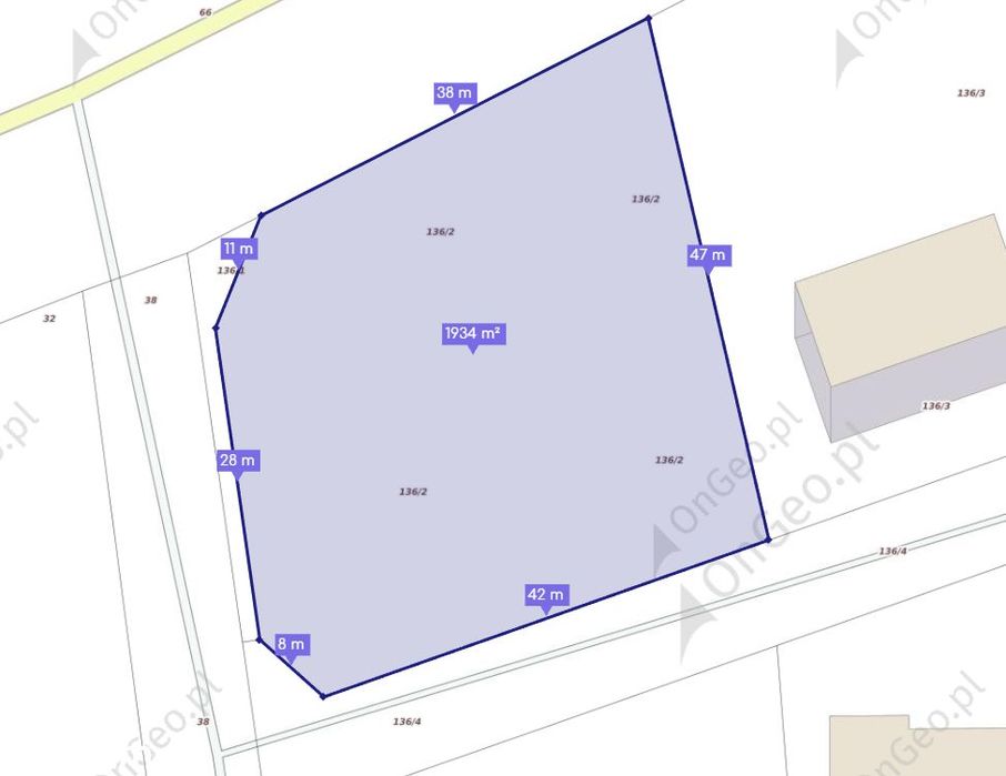 Działka z MPZP / 500 m od linii brzegowej / Giżycko-Wrony / 1934 m² - More