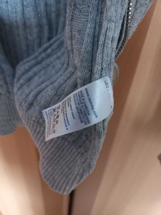 Kardigan szary Tommy Hilfiger