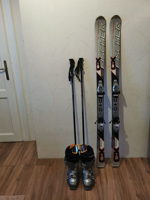 narty Fischer CX 22 Glassfiber 160 cm wraz z butami Nordica rozmiar 42