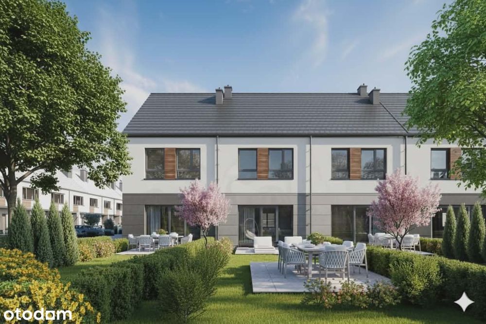 GOTOWY DOM 101m²(3 poziomy: 40,90m²+42,10m²+18m²)+2xparking+ogród 70m²
