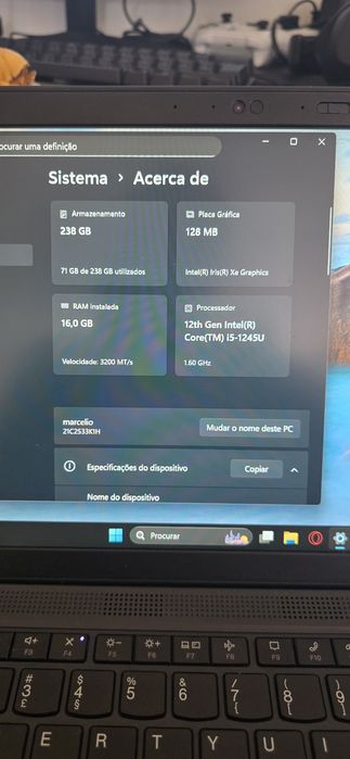 Notebook HP thinkpad l14 g3
