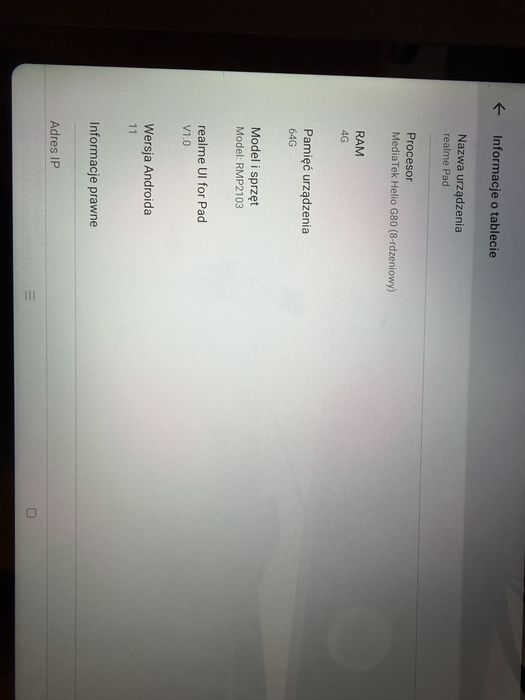 Tablet realme stan bardzo dobry!