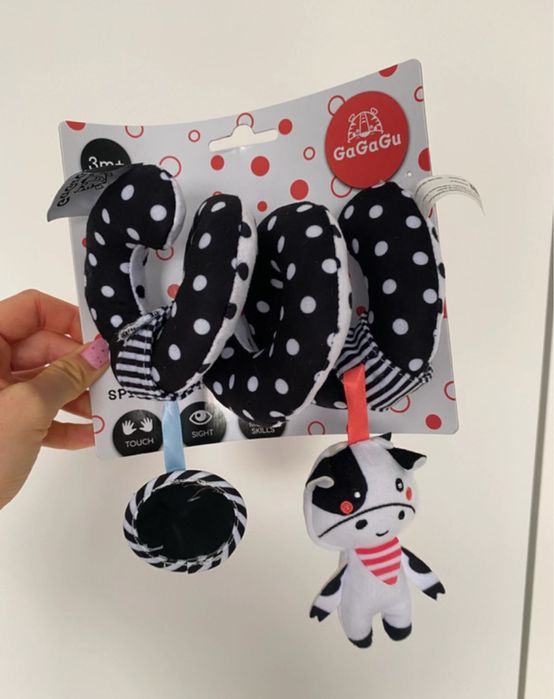 Gagagu spirala zabawka sensoryczna zawieszka kontrastowa