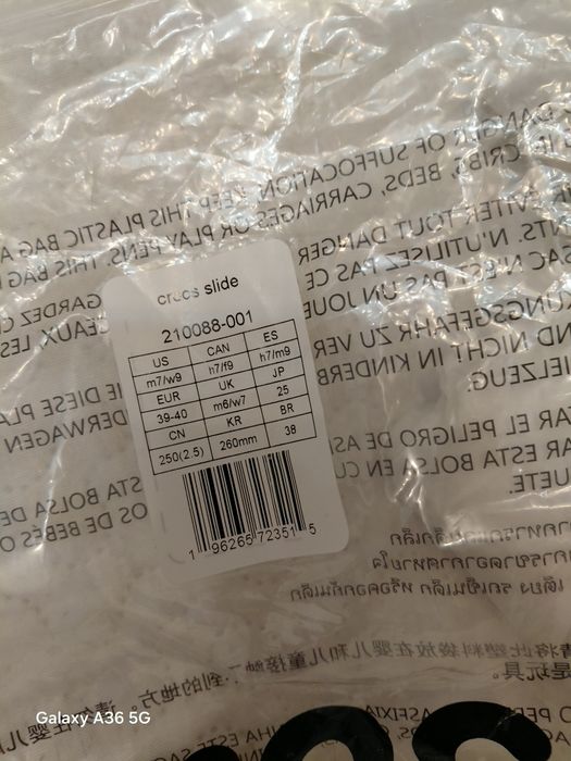 Шльопанці Crocs slide чорні