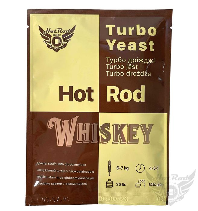 Турбо-дріжджі Hot Rod, Первак - для самогоноваріння, віскі, рому, вина