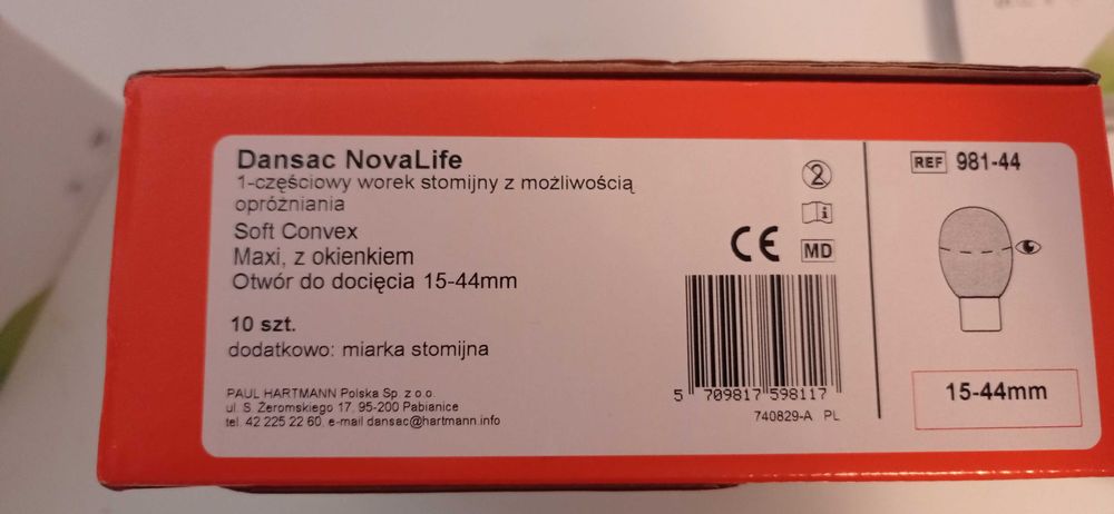Nowe worki stomijne 10 szt w opakowaniu Dansac