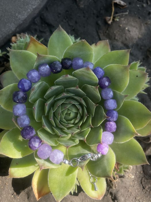 Браслет с аметиста