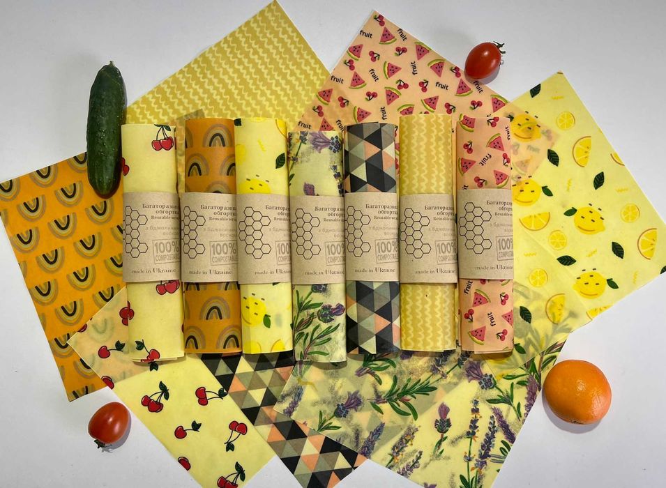 Вощённые салфетки, экоупаковка для продуктов еды, вощена серветка