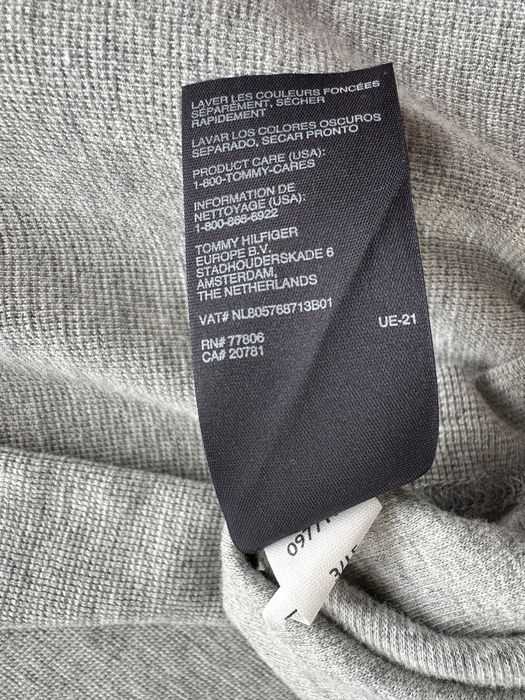 Szara bluzka krótki rękaw Tommy Hilfiger L