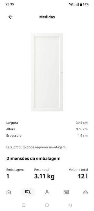 Porta Armário Billy Ikea