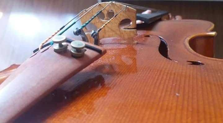 Viola d'Arco 42 cm Elina Bushagina – Instrumento Artesanal de Alta Qualidade