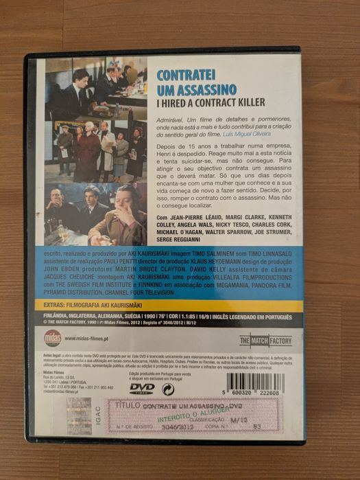 DVD " Contratei um Assassino " (Como Novo) 1990