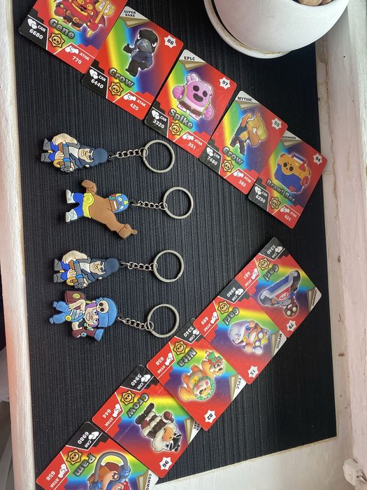 Бравл Старс сет!!! Картки + Брилки!!!